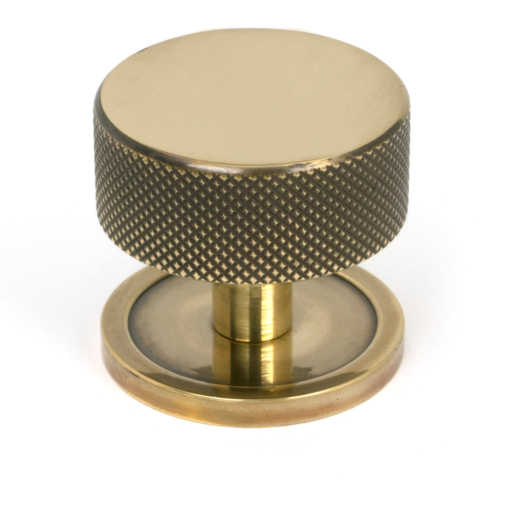 From The Anvil's Aged Brass 38mm Brompton Cabinet Knob