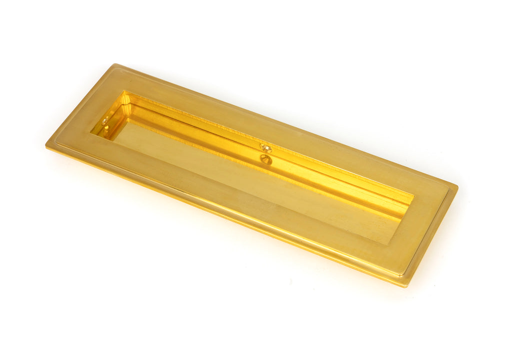 From The Anvil's Polished Brass Art Deco Rectangular Pull