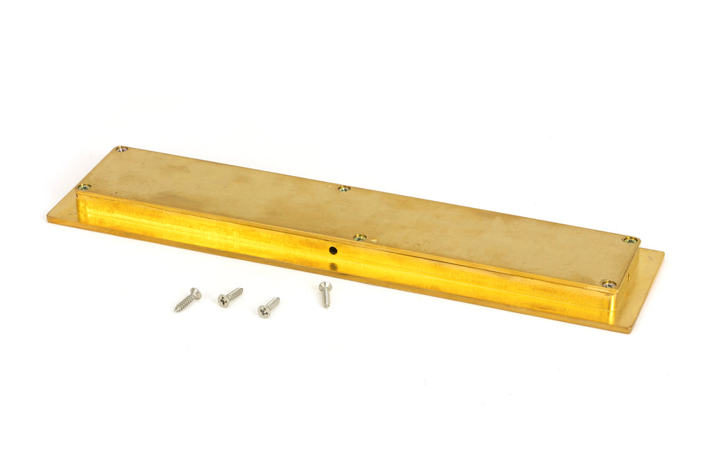 From The Anvil's Polished Brass Plain Rectangular Pull