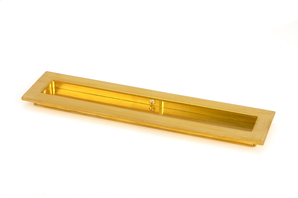 From The Anvil's Polished Brass Plain Rectangular Pull