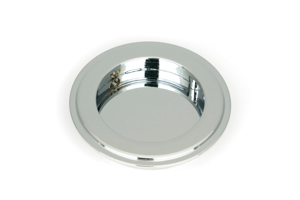 From The Anvil's Polished Chrome Art Deco Round Pull