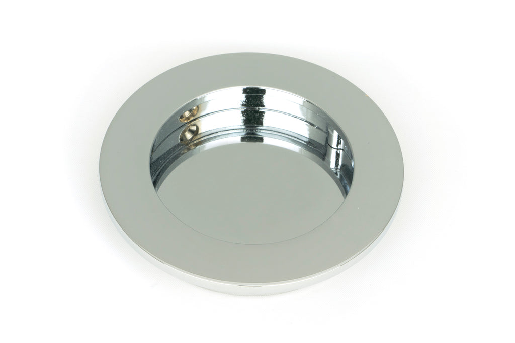 From The Anvil's Polished Chrome Plain Round Pull