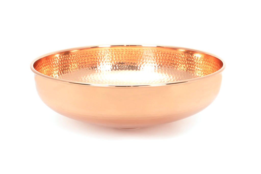 From The Anvil's Hammered Copper Round Sink