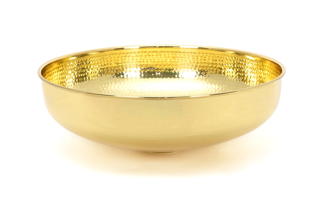 From The Anvil's Hammered Brass Round Sink