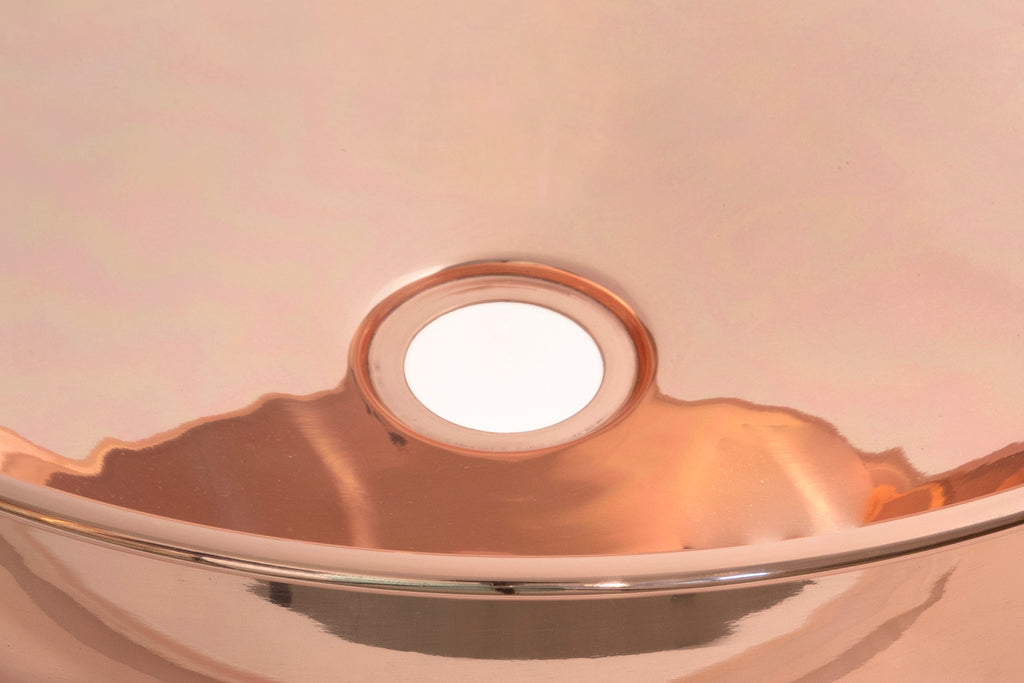 From The Anvil's Smooth Copper Round Sink