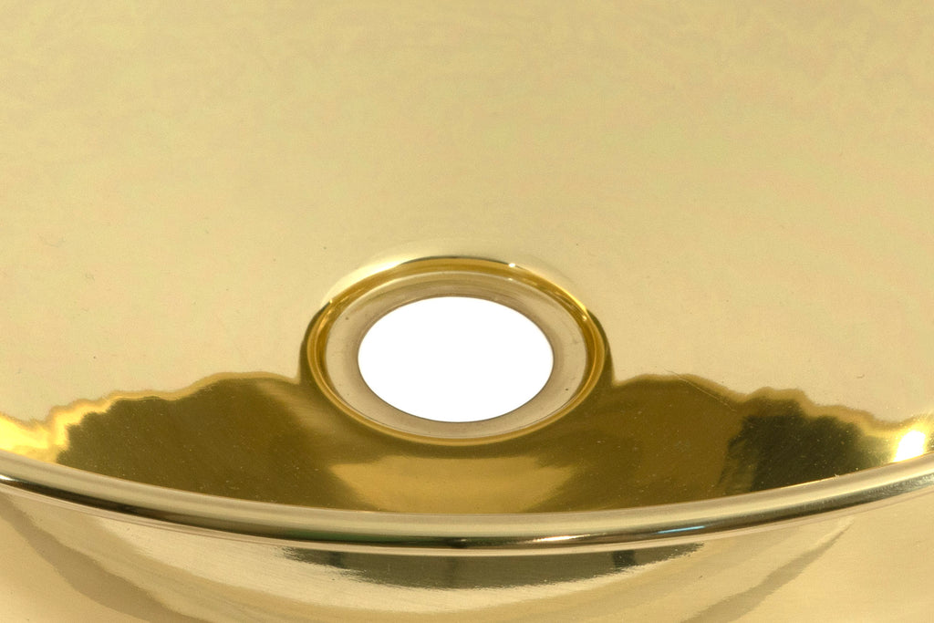 From The Anvil's Smooth Brass Round Sink