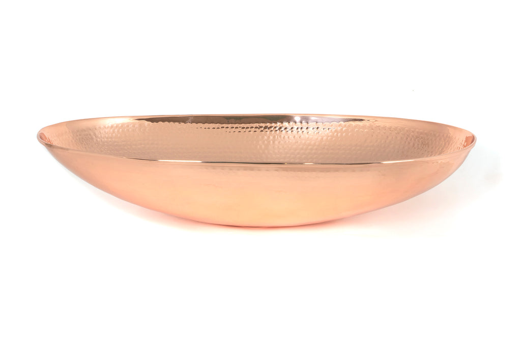 From The Anvil's Hammered Copper Oval Sink