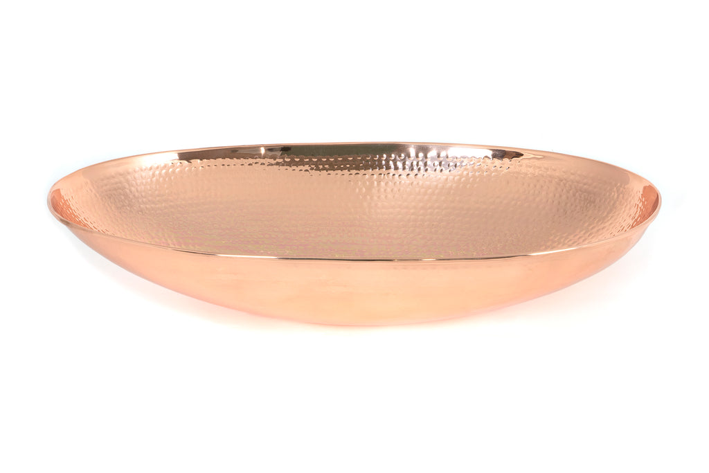 From The Anvil's Hammered Copper Oval Sink