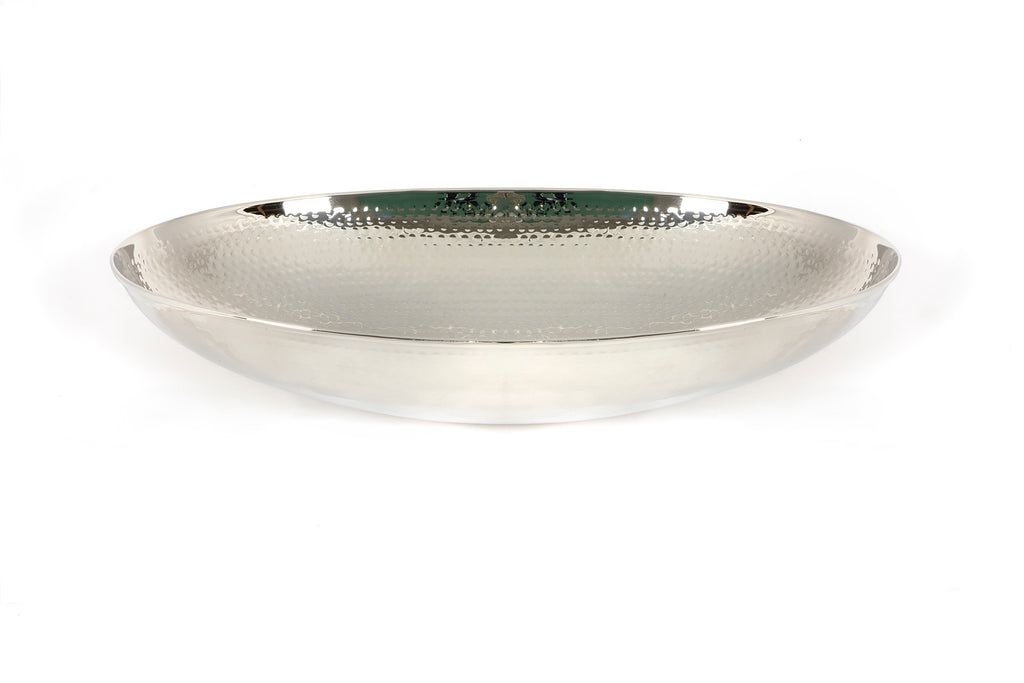 From The Anvil's Hammered Nickel Oval Sink