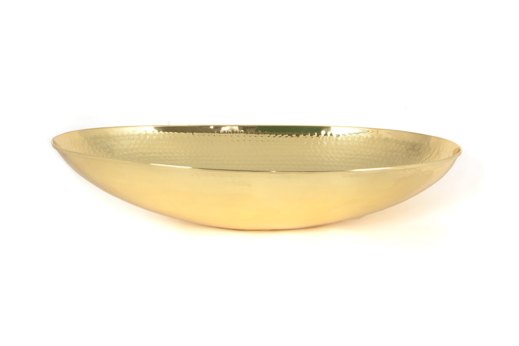 From The Anvil's Hammered Brass Oval Sink