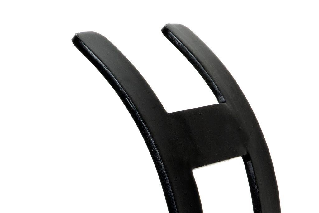 From The Anvil's Matt Black Curved Log Holder