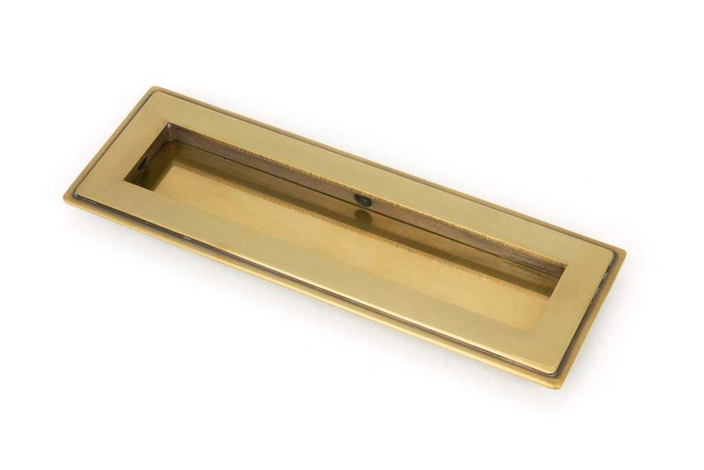 From The Anvil's Aged Brass Art Deco Rectangular Pull