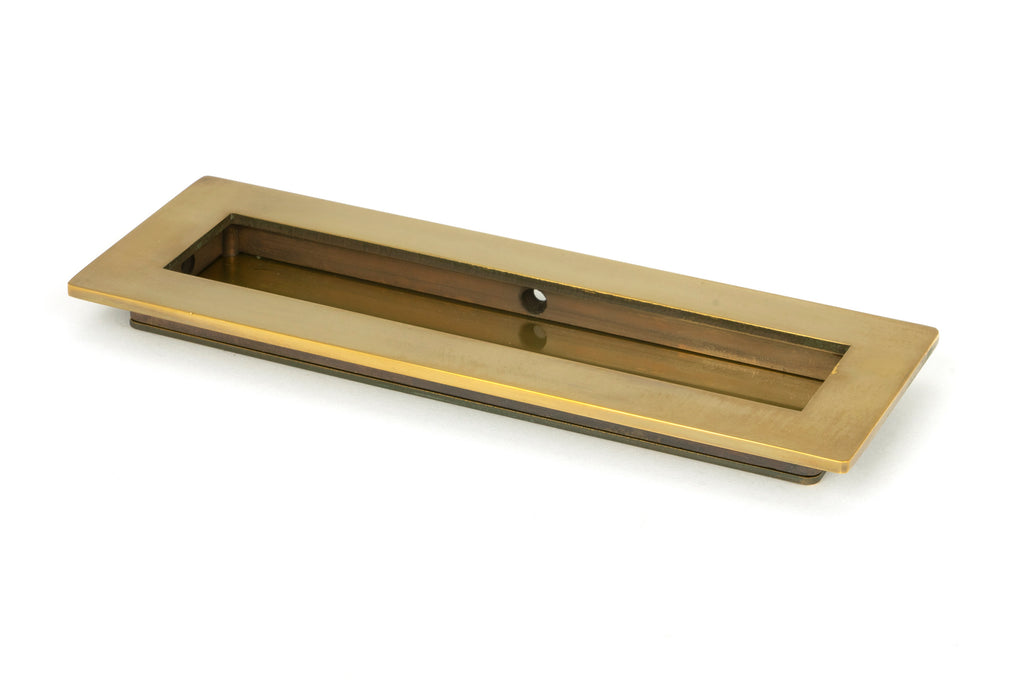 From The Anvil's Aged Brass Plain Rectangular Pull