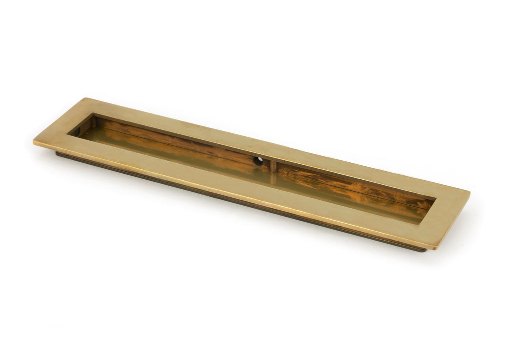 From The Anvil's Aged Brass Plain Rectangular Pull