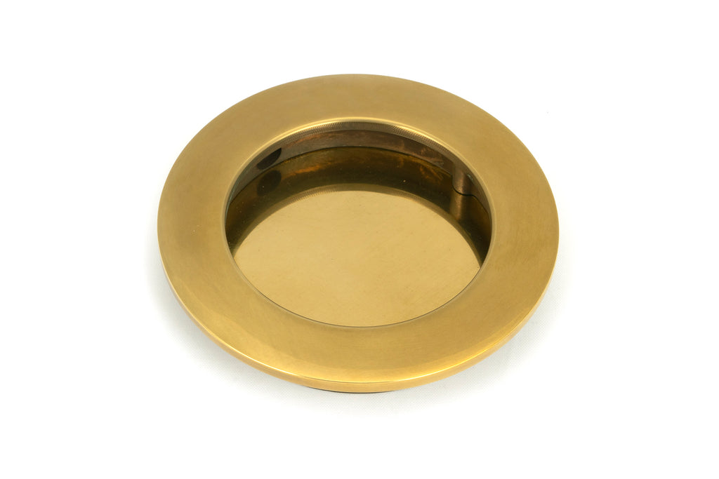 From The Anvil's Aged Brass Plain Round Pull