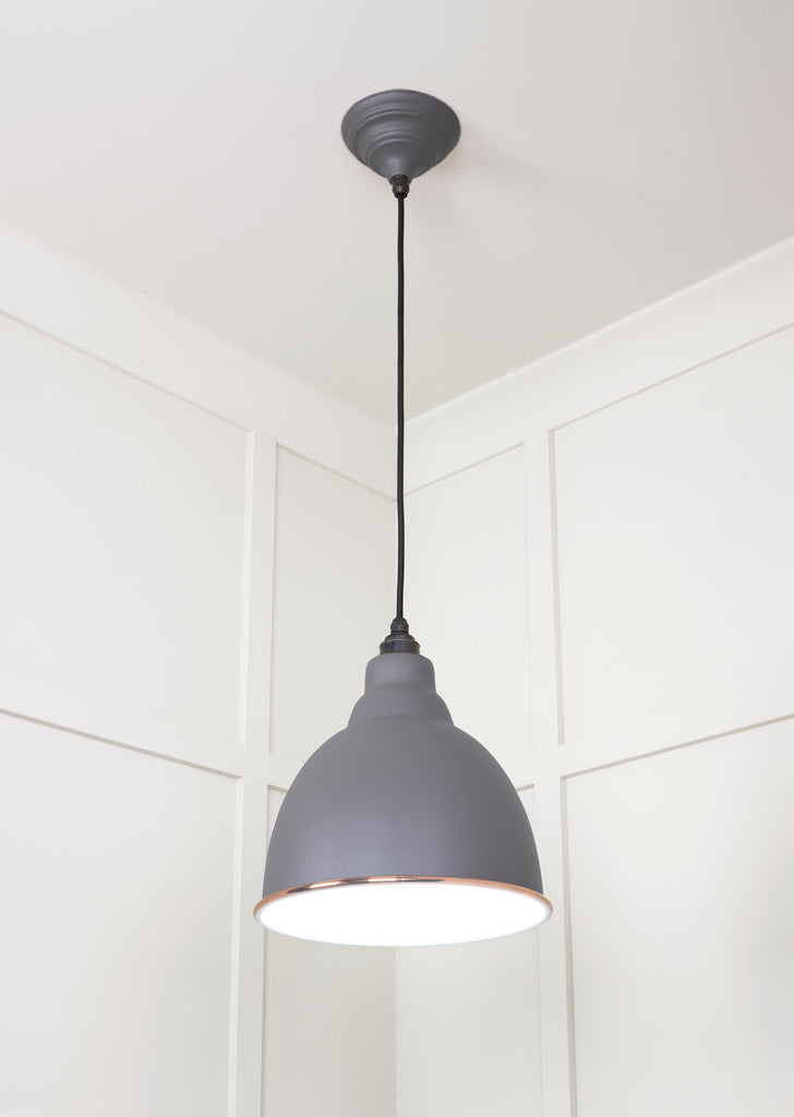 From The Anvil's Accent White Gloss Brindley Pendant