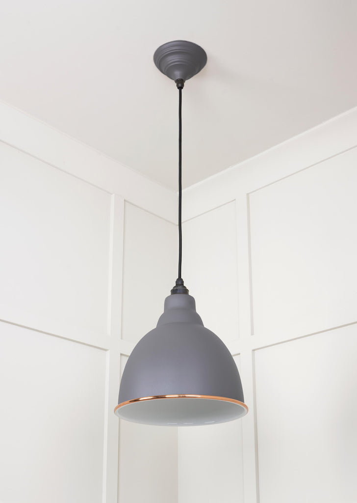 From The Anvil's Accent White Gloss Brindley Pendant