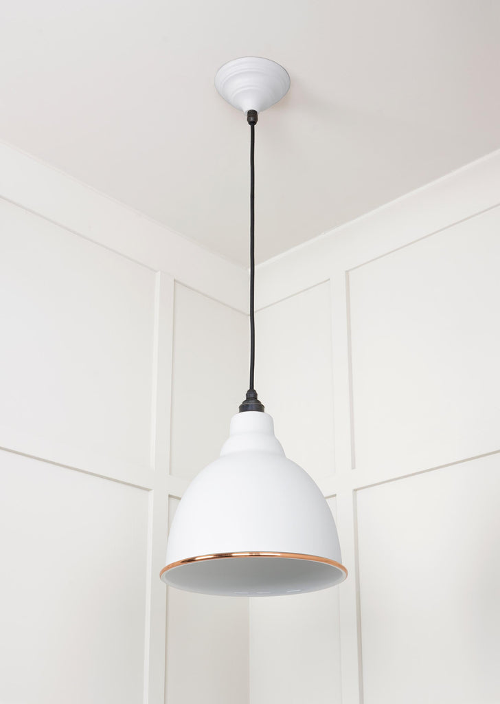 From The Anvil's Accent White Gloss Brindley Pendant