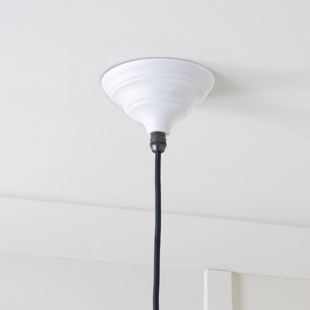 From The Anvil's Accent White Gloss Brindley Pendant