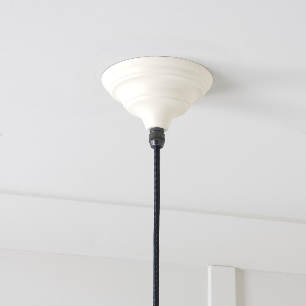 From The Anvil's Accent White Gloss Brindley Pendant