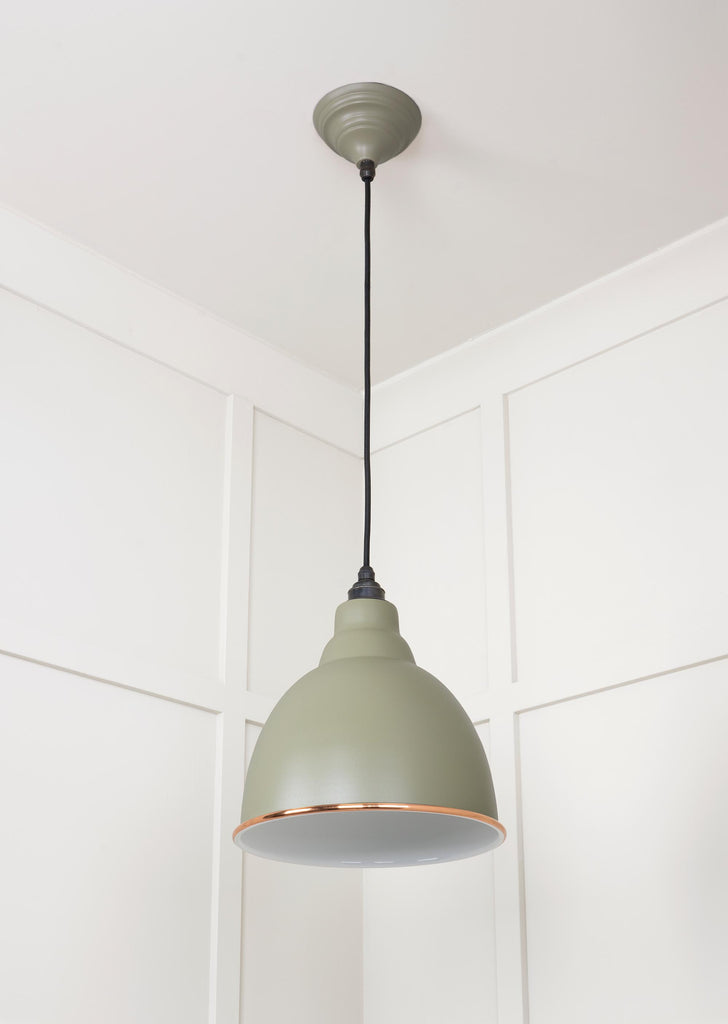 From The Anvil's Accent White Gloss Brindley Pendant