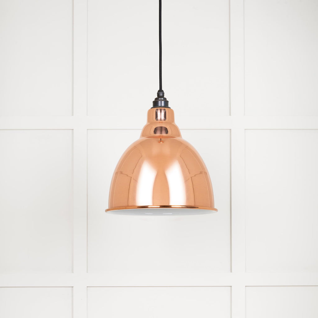 From The Anvil's Accent White Gloss Brindley Pendant