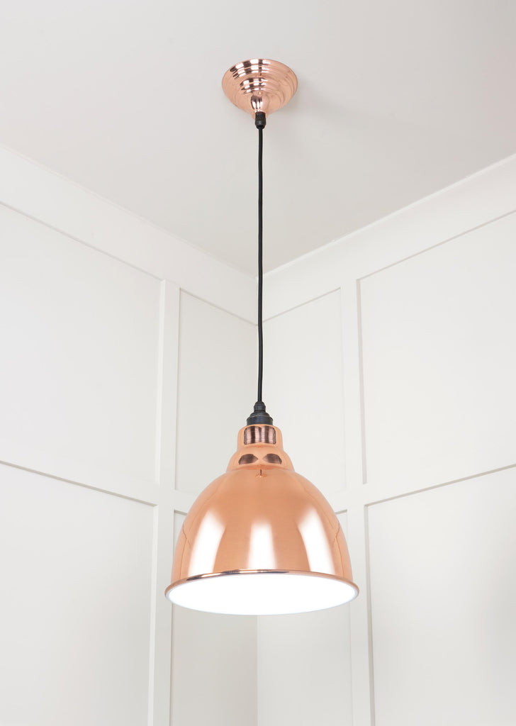 From The Anvil's Accent White Gloss Brindley Pendant