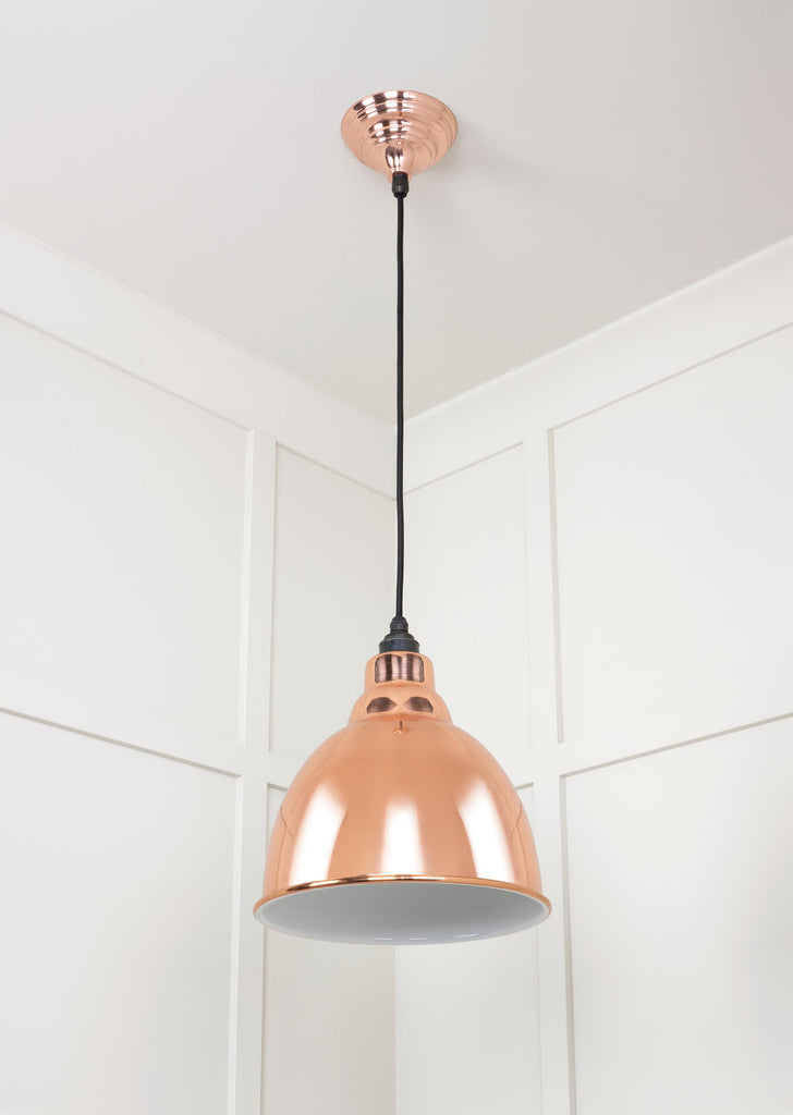 From The Anvil's Accent White Gloss Brindley Pendant