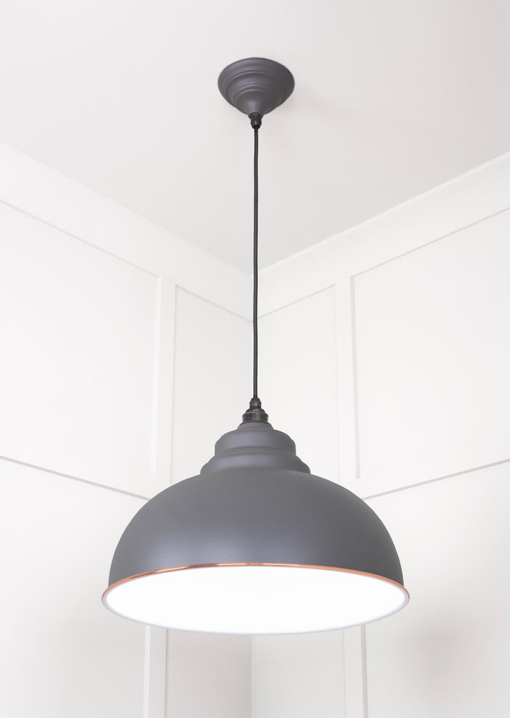 From The Anvil's Accent White Gloss Harborne Pendant