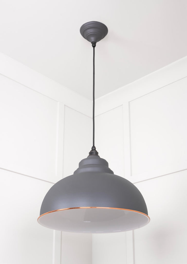 From The Anvil's Accent White Gloss Harborne Pendant