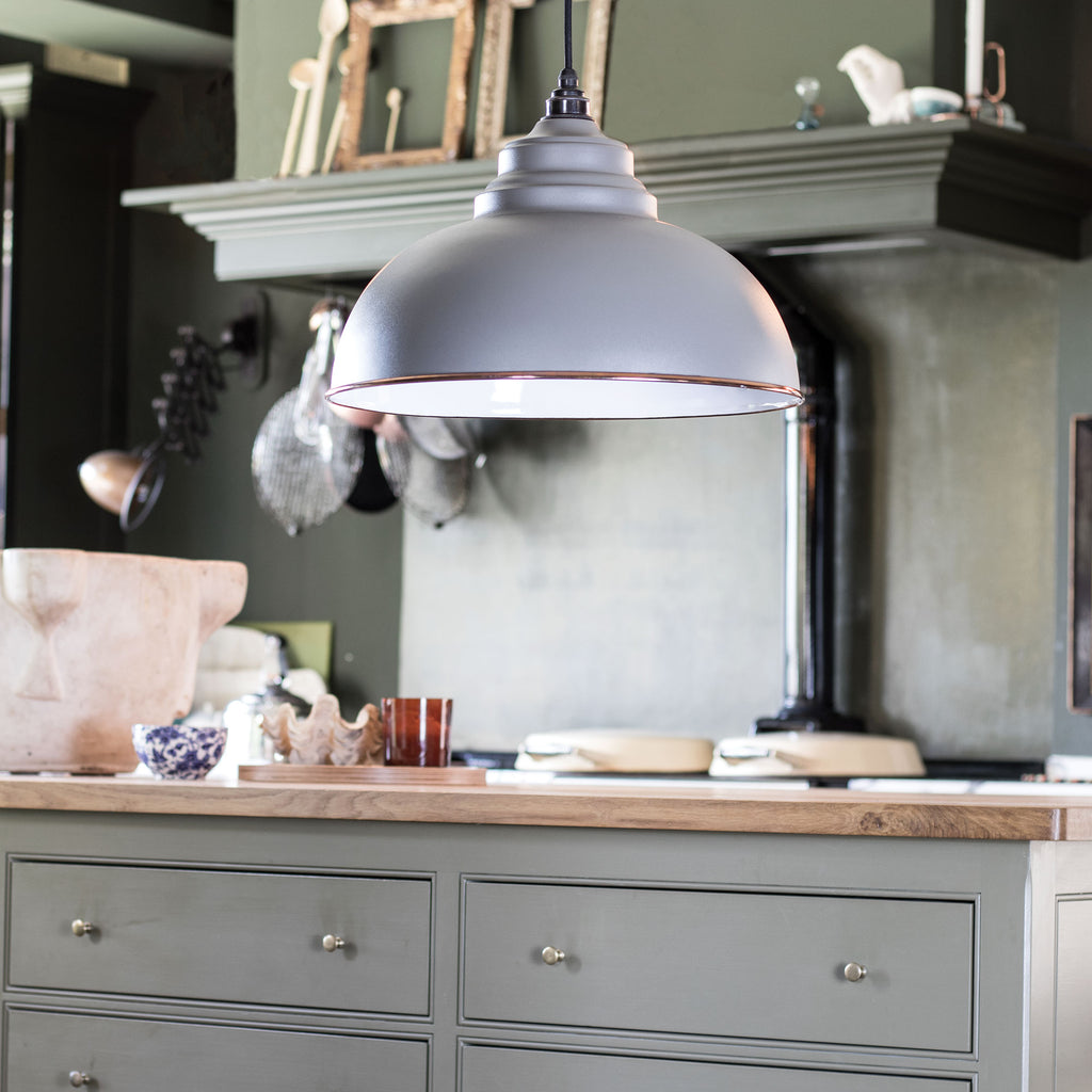 From The Anvil's Accent White Gloss Harborne Pendant