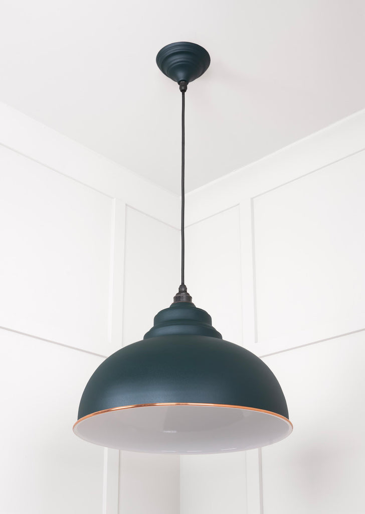 From The Anvil's Accent White Gloss Harborne Pendant