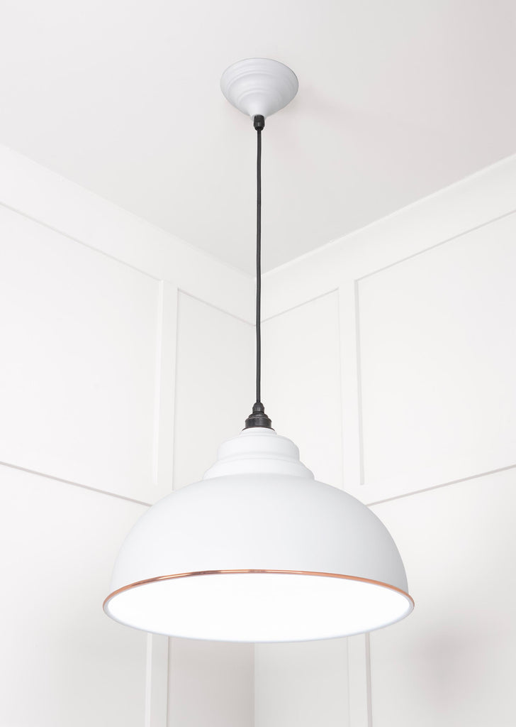 From The Anvil's Accent White Gloss Harborne Pendant