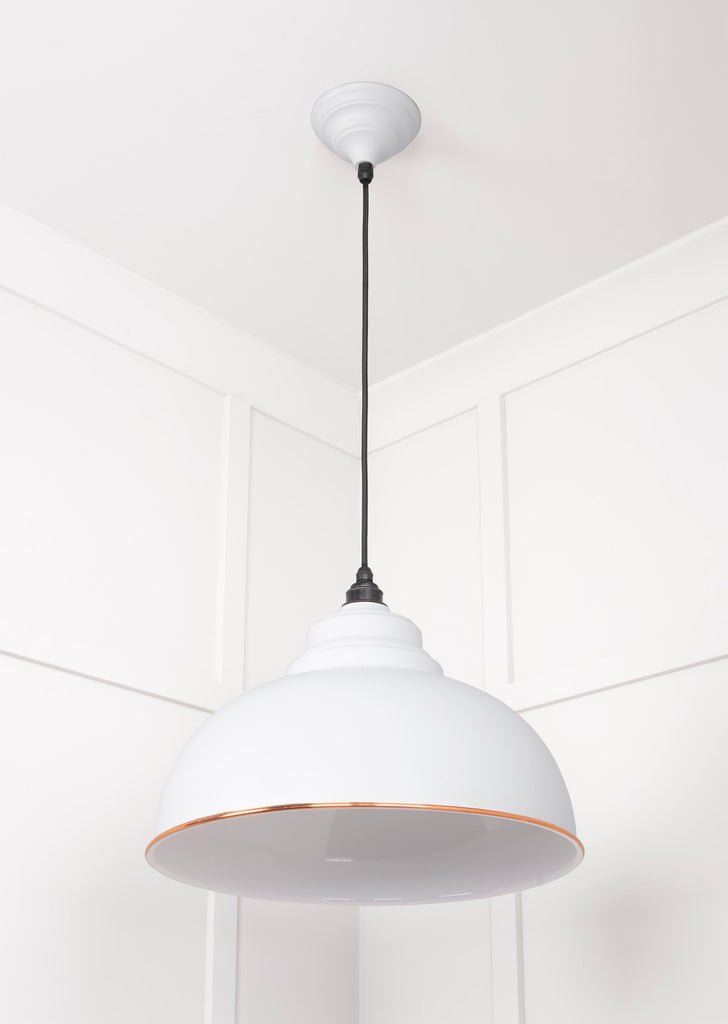 From The Anvil's Accent White Gloss Harborne Pendant