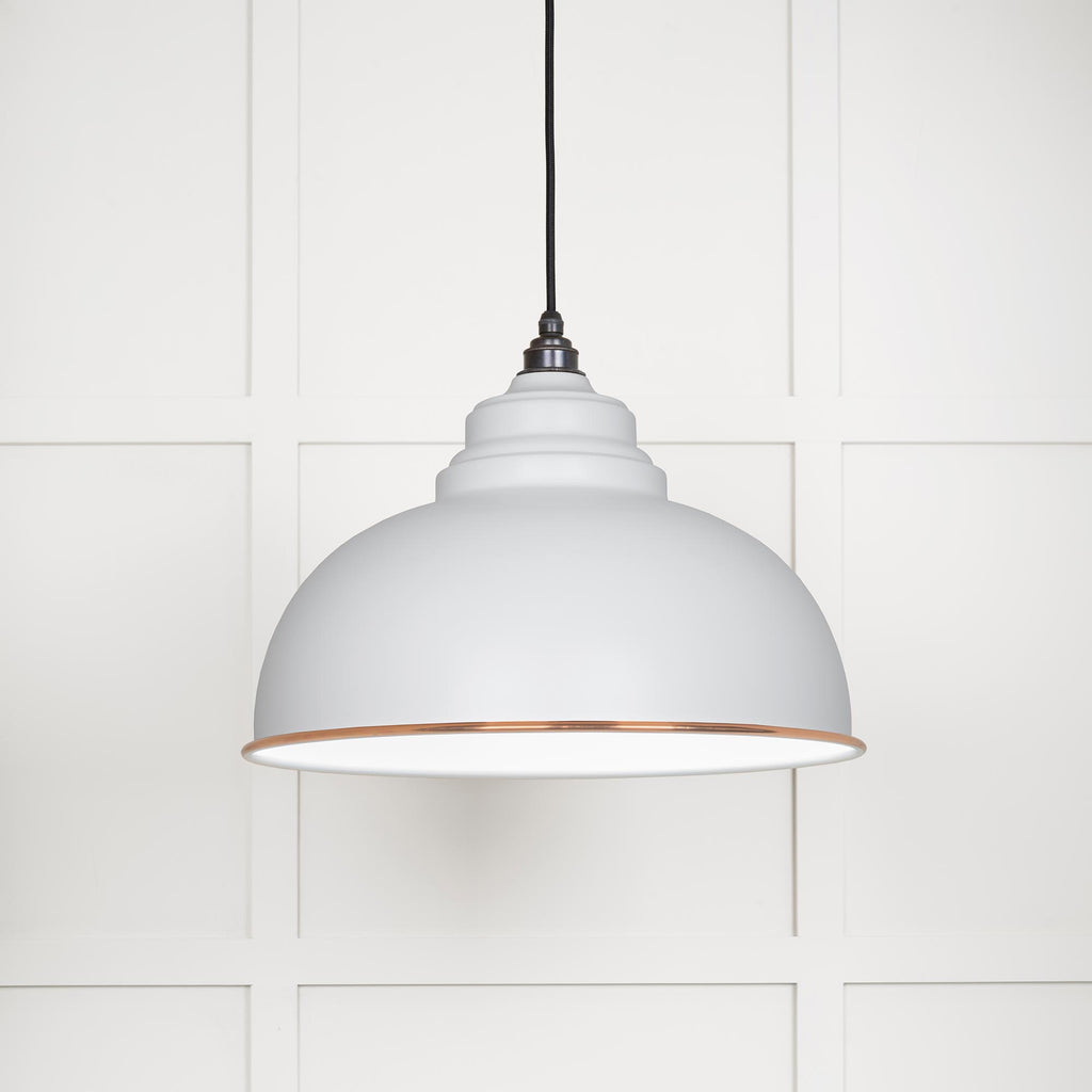 From The Anvil's Accent White Gloss Harborne Pendant