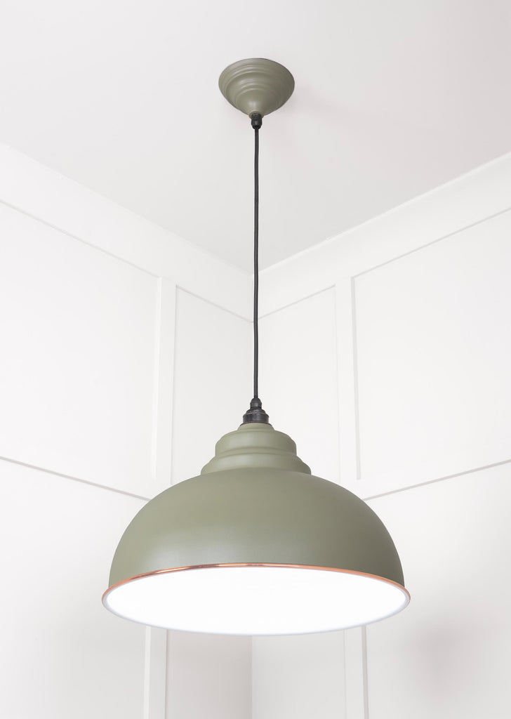 From The Anvil's Accent White Gloss Harborne Pendant