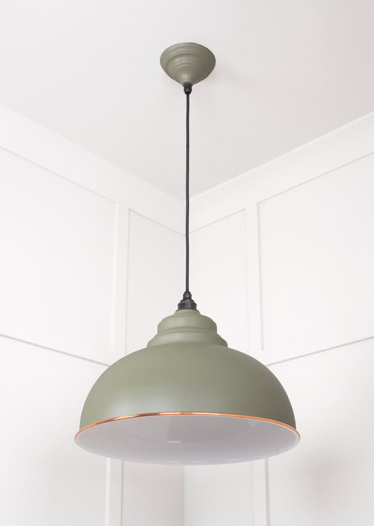 From The Anvil's Accent White Gloss Harborne Pendant