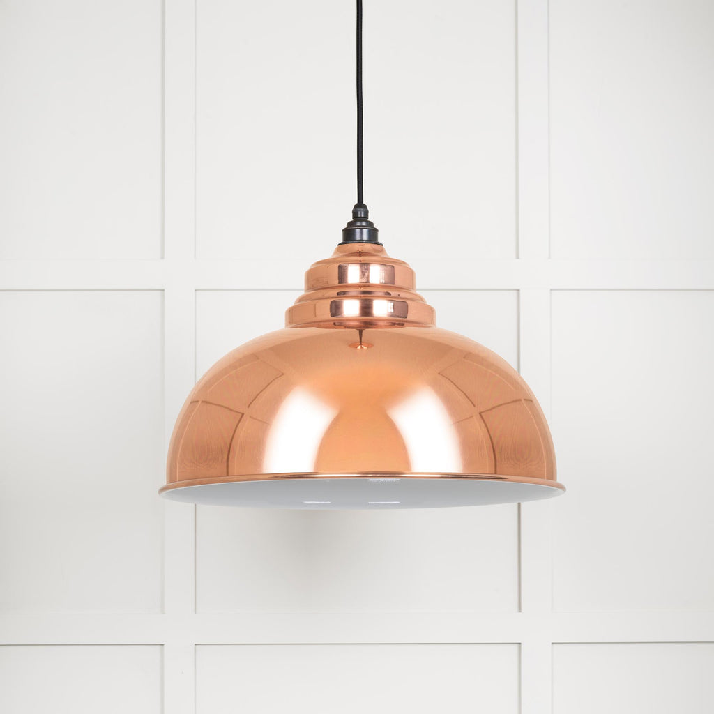 From The Anvil's Accent White Gloss Harborne Pendant