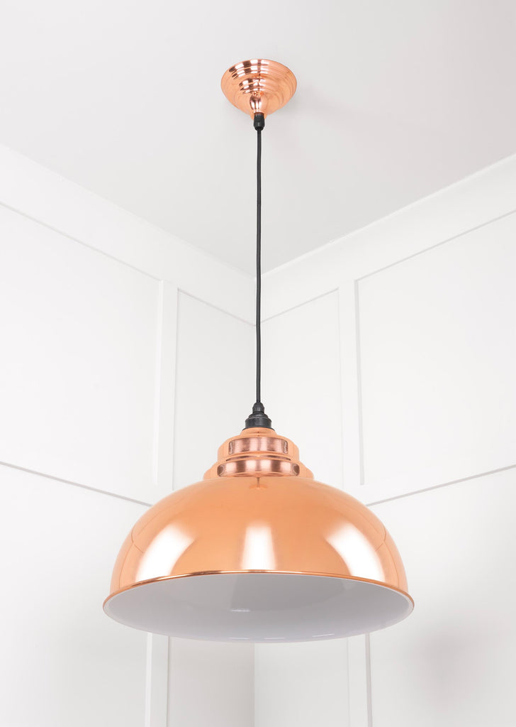 From The Anvil's Accent White Gloss Harborne Pendant