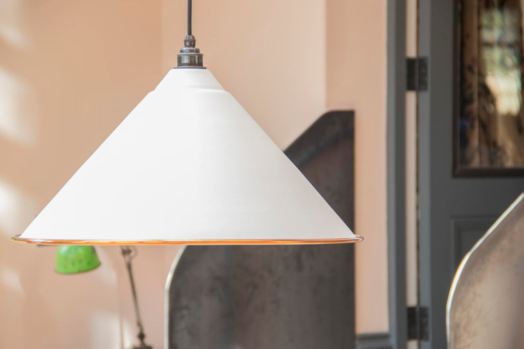 From The Anvil's Accent White Gloss Hockley Pendant