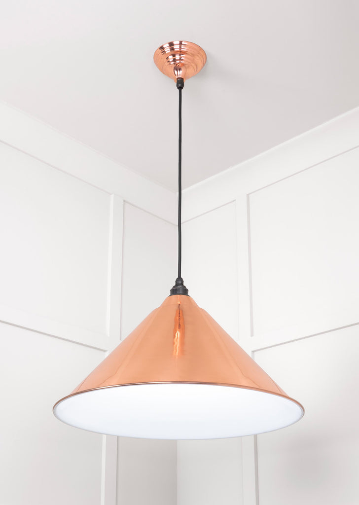 From The Anvil's Accent White Gloss Hockley Pendant