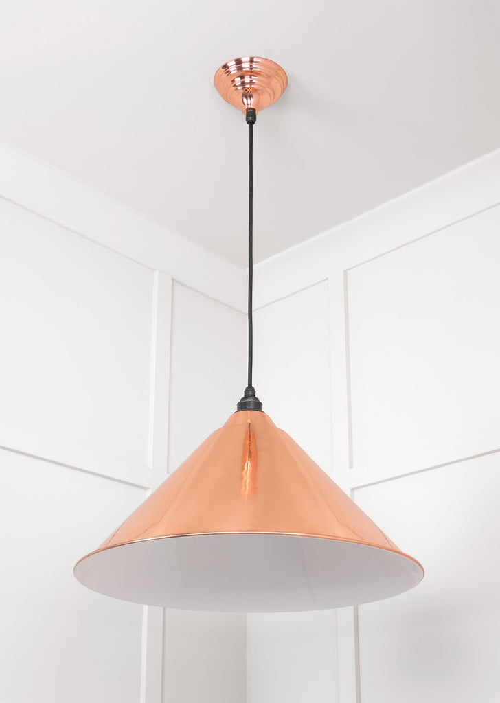 From The Anvil's Accent White Gloss Hockley Pendant