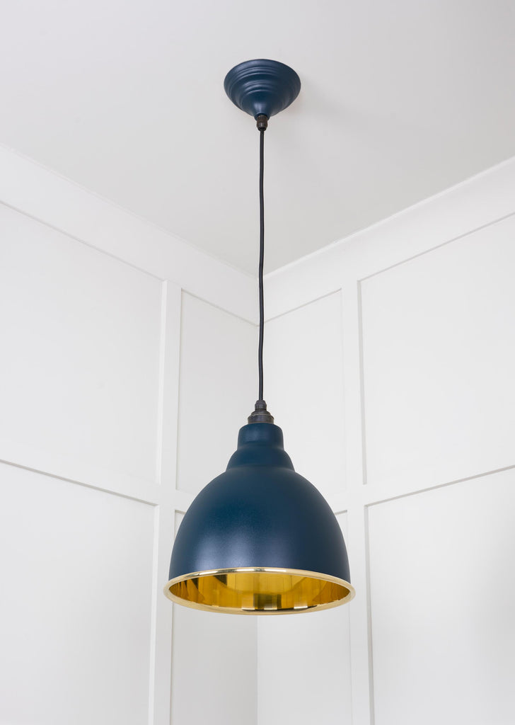 From The Anvil's Smooth Brass Smooth Brass Brindley Pendant