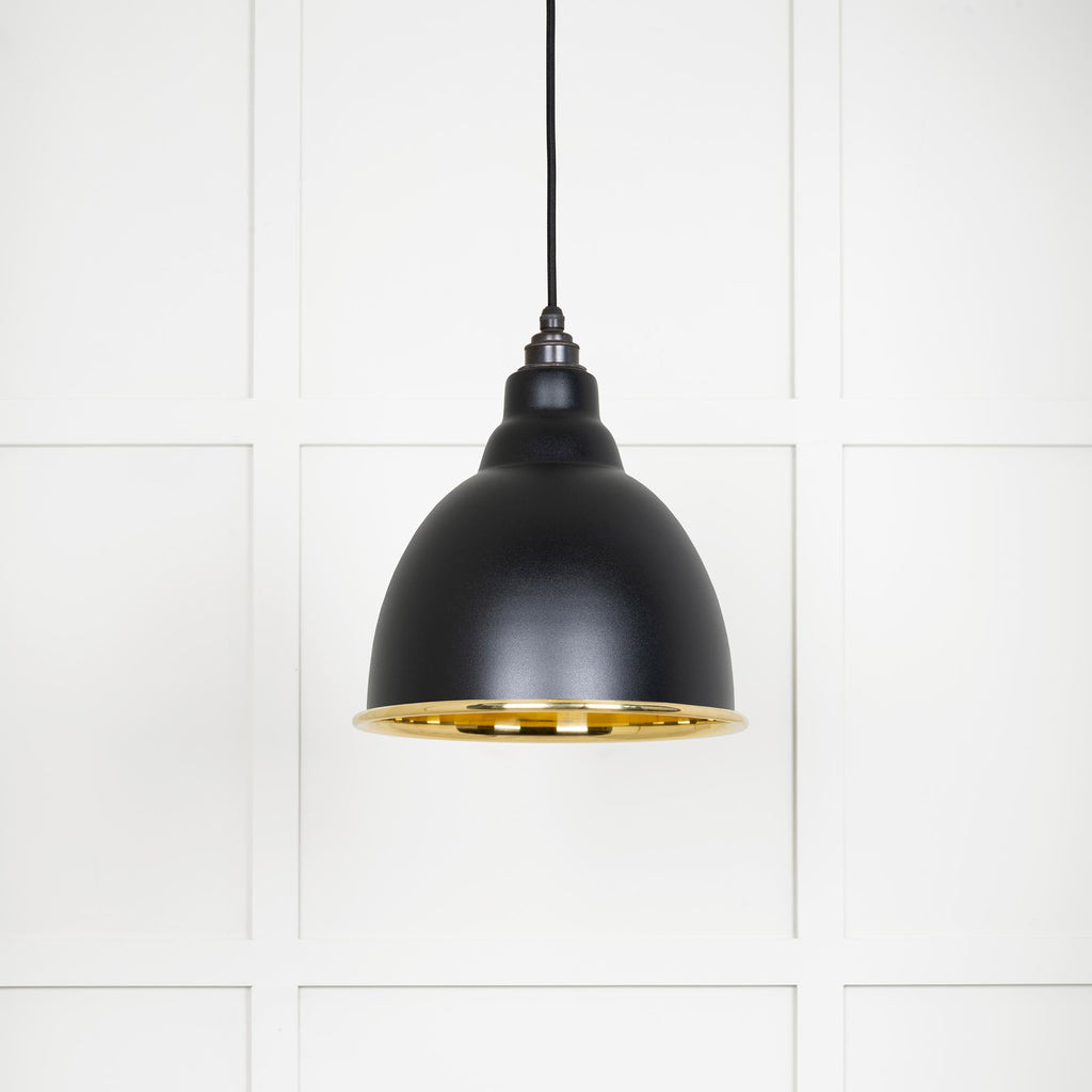 From The Anvil's Smooth Brass Smooth Brass Brindley Pendant