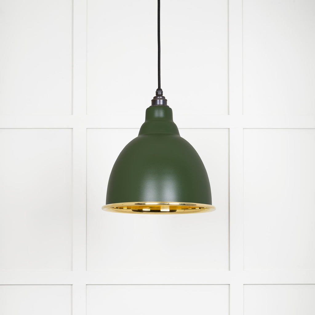 From The Anvil's Smooth Brass Smooth Brass Brindley Pendant