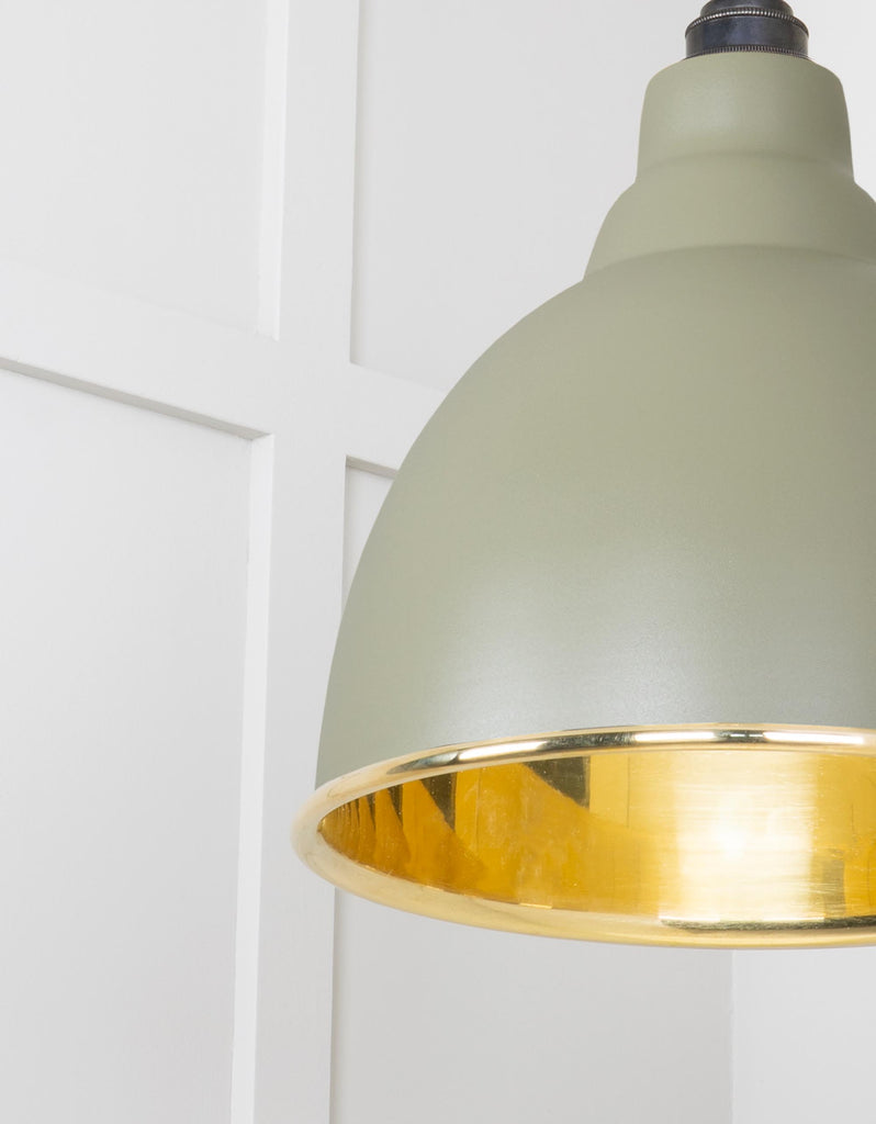 From The Anvil's Smooth Brass Smooth Brass Brindley Pendant