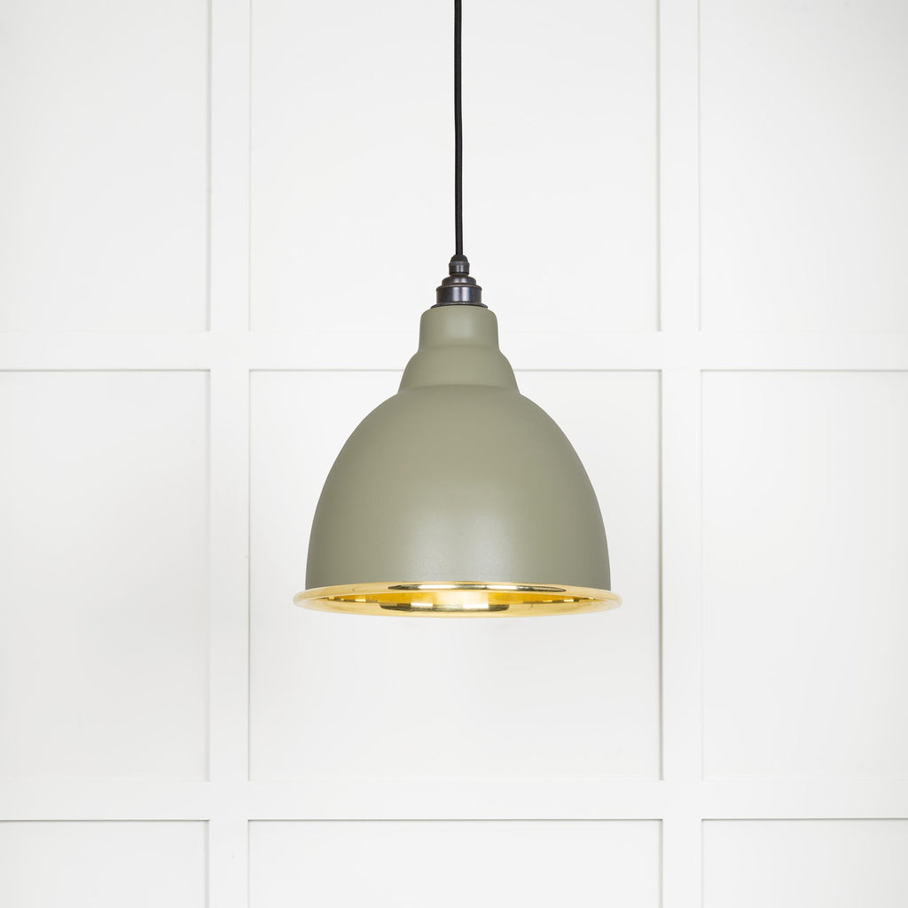 From The Anvil's Smooth Brass Smooth Brass Brindley Pendant