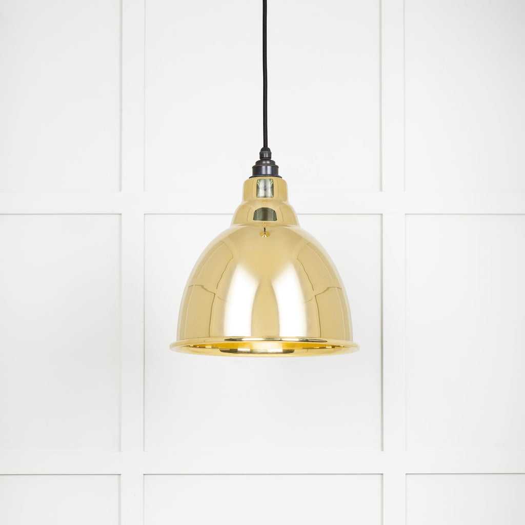 From The Anvil's Smooth Brass Smooth Brass Brindley Pendant