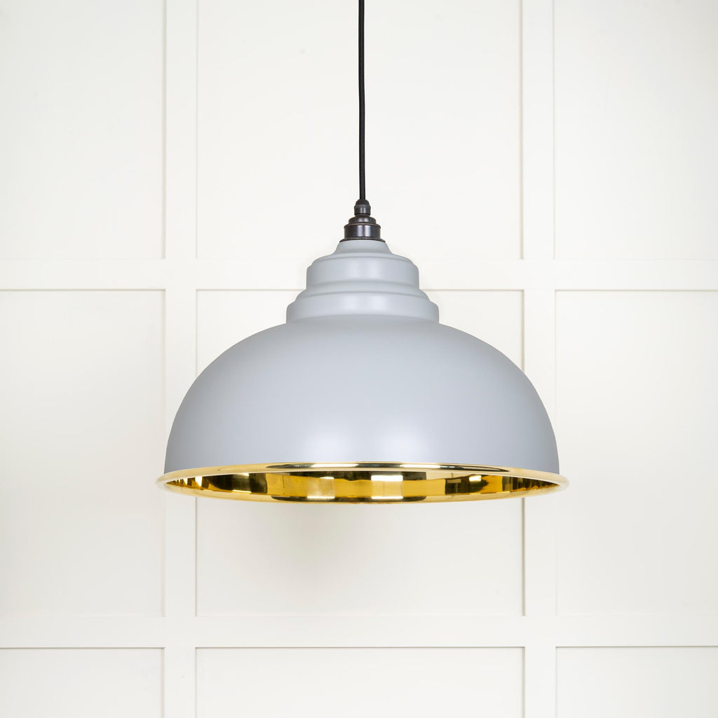 From The Anvil's Smooth Brass Smooth Brass Harborne Pendant