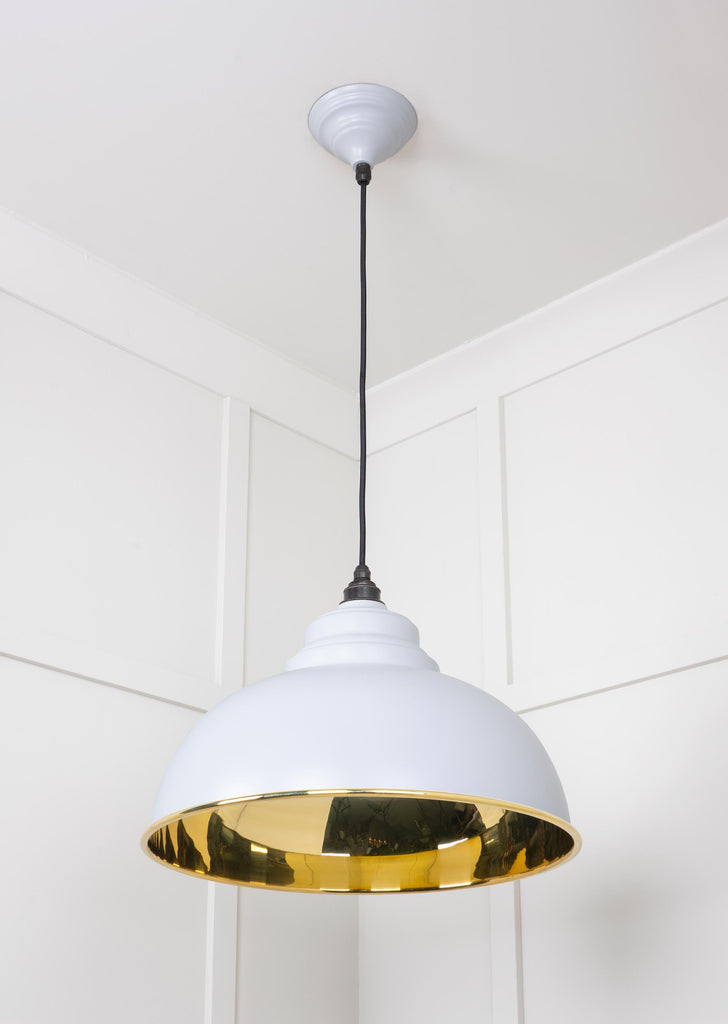 From The Anvil's Smooth Brass Smooth Brass Harborne Pendant